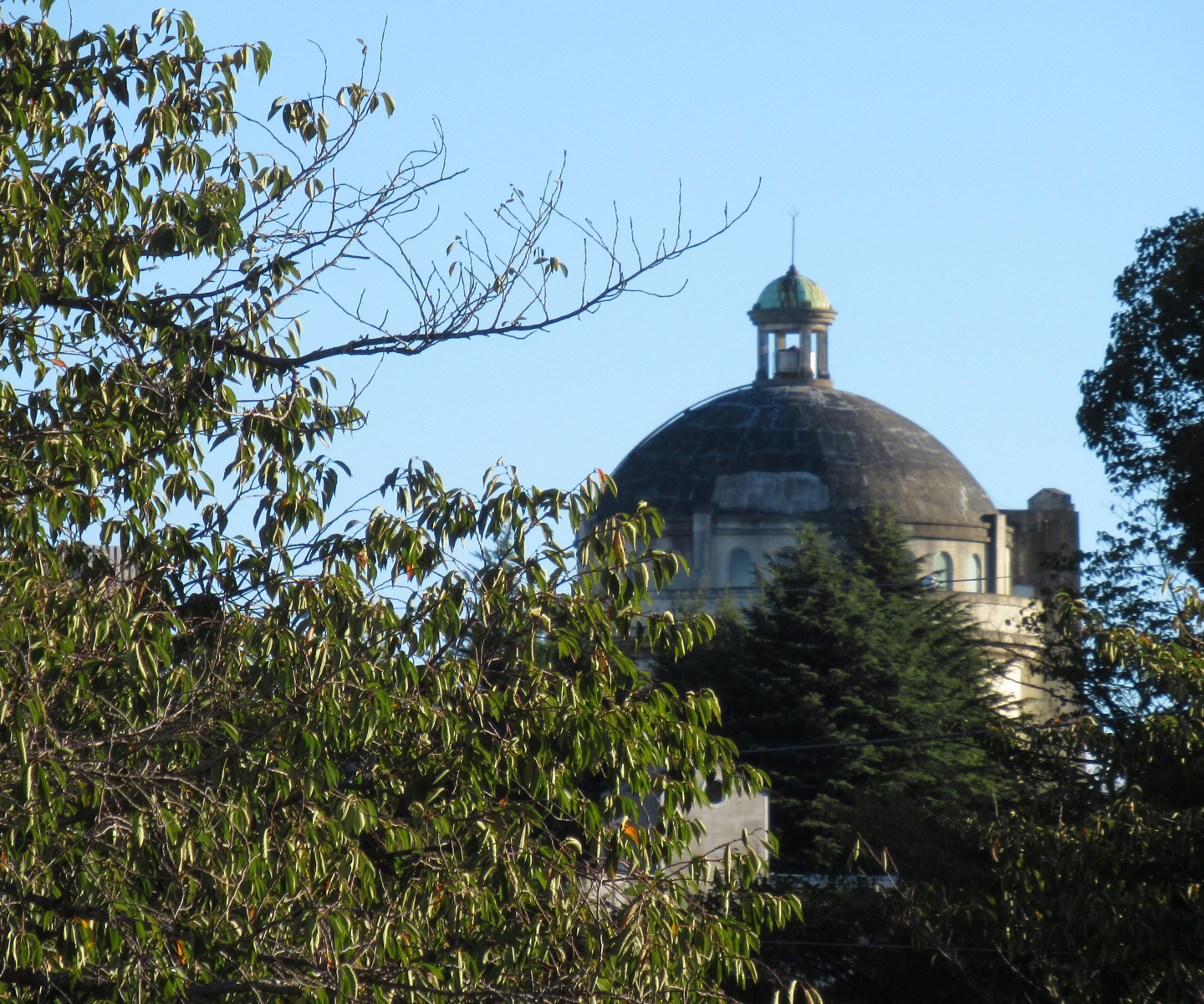 A former water tower with WWII bullet marks, appearing in the Japanese comics "Town of Evening Calm, Country of Cherry Blossoms" (photo taken on October 14, 2019)