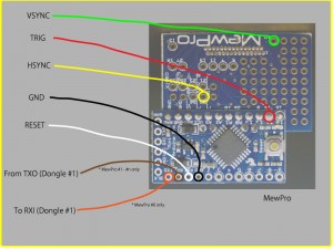 Wires to MewPro